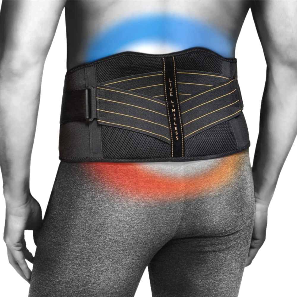 Copper Fit Rapid Relief Back Support Gym Factory Unisex Size 30"- 48"